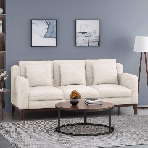 Mirod Comfy 3-seat Sofa with Wooden Legs, Modern for Living Room and Study Mirod Comfy 3-seat Sofa with Wooden Legs, Modern for Living Room and Study