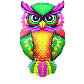 1pc Metal Owl Wall Decor, Outside Garden Decoration, Yard Art Outdoor Patio Fence Lawn Ornament, Home Decor, Room Decor, Party Supplies, Birthday Gift (style: Model D)