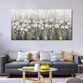 Oil Painting Handmade Hand Painted Wall Art Mintura Modern Abstract Flowers Home Decoration Decor Rolled Canvas (size: 60x120cm)