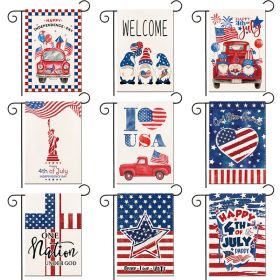 1pc Printed Garden Flag; Patriotic 4th Of July Memorial Day Independence Day Flag; Yard Outdoor Flag; Yard Decoration; Yard Supplies; Party Decor; Hol (size: Pattern 13)