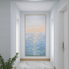 Ocean Seascape Modern Abstract Hand Painted Oil Painting On Canvas Paintings Picture Wall Art Cuadros Home Room Decor (size: 50x70cm)