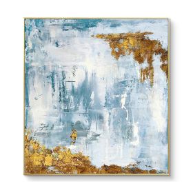 100% Nordic Style Wall Art Pic 100% Hand Painted Modern Abstract Oil Painting On Canvas For Living Room Home Decor No Frame (size: 70x70cm)