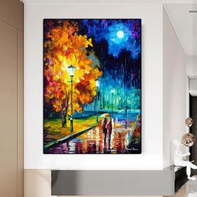 Hand Painted 3D Knife Painting Abstract Flower Oil Painting On Canvas Art Wall Adornment Pictures For Living Room Home Decor (size: 60x90cm)