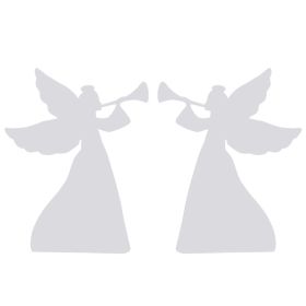 2pcs 36in PVC Angel Garden Angel Decoration White (Color: as picture)